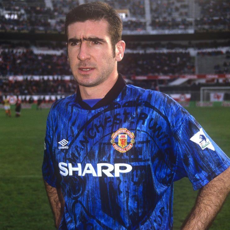 MNCHSTR UTD 1992/93 AWAY X CANTONA