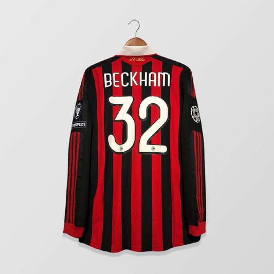 AC MILAN 2009/10 HOME x BECKHAM - LONG SLEEVE
